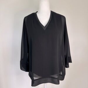 FREE/QUENT Black Sheer Blouse